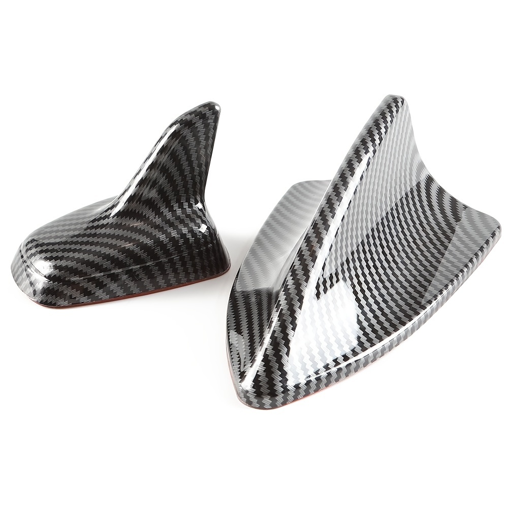 Eosnow Couverture en forme d'aileron de requin pour antenne de voiture,  Style Fiber de carbone