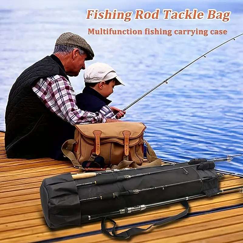 Multifunctional Fishing Rod Bag Single Shoulder Pole - Temu