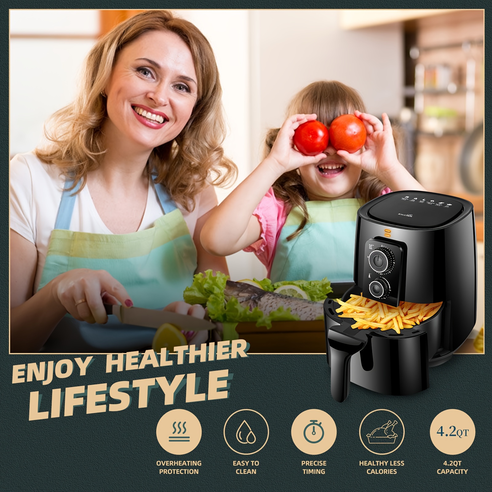 Air Fryer for Healthy Life: The Best Way to Cook without Oil