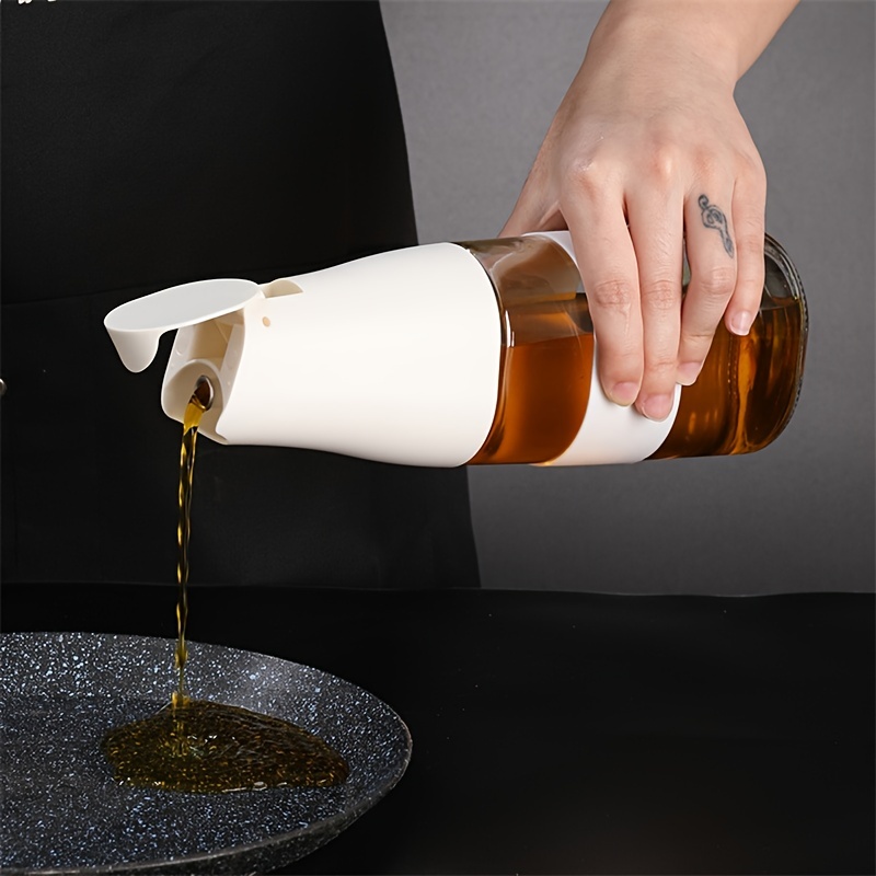 Automatic Opening And Closing Oil Bottle Glass Oil Bottle - Temu