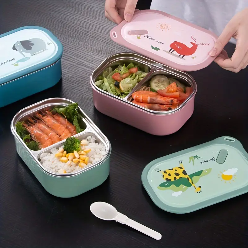 Stainless Steel Bento Box, Portable Lunch Box For Tees Or Adult,  Compartment Sealed Food Storage Containers, Stackable Insulated Food  Container For Outing Meal And Snack Packaging For Teenagers And Workers,  For Back