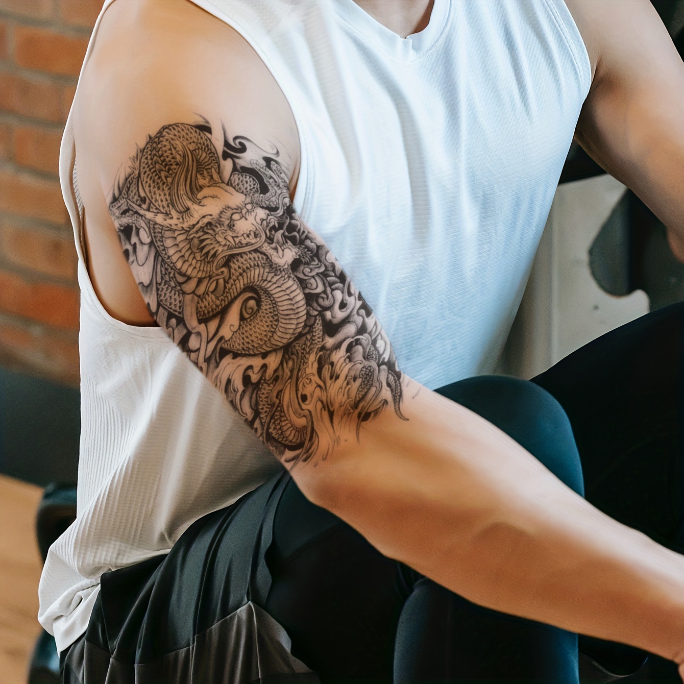 Fake Tattoo The Hand Of Pray Men Women Arm Chest Back Body Art Temporary  Sticker