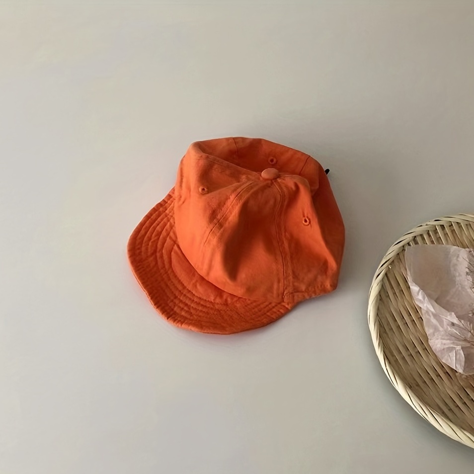 Kids Washed Cap, Casual Soft Brim Cap