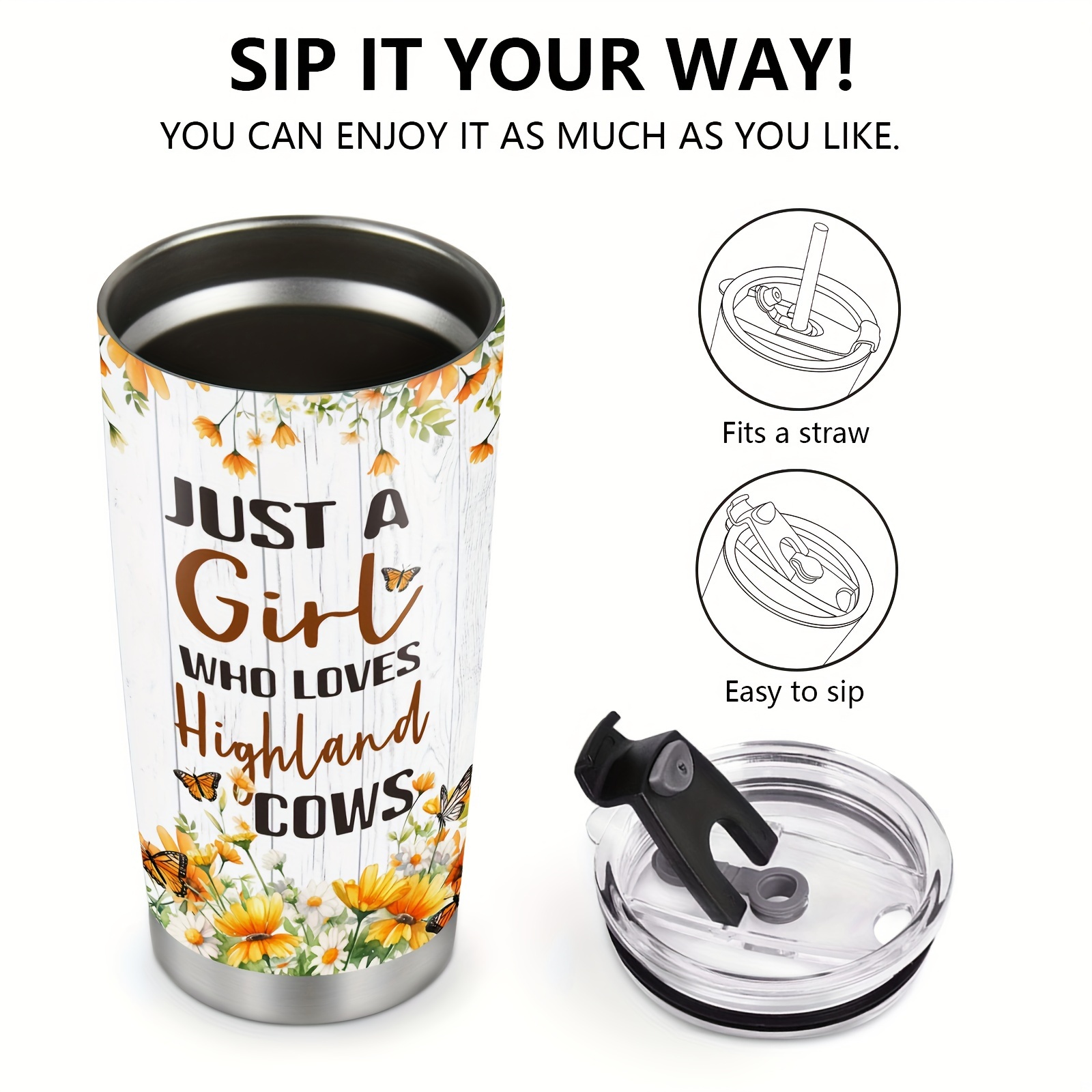 Just A Girl Who Loves Books Stainless Steel Travel Tumbler - Temu