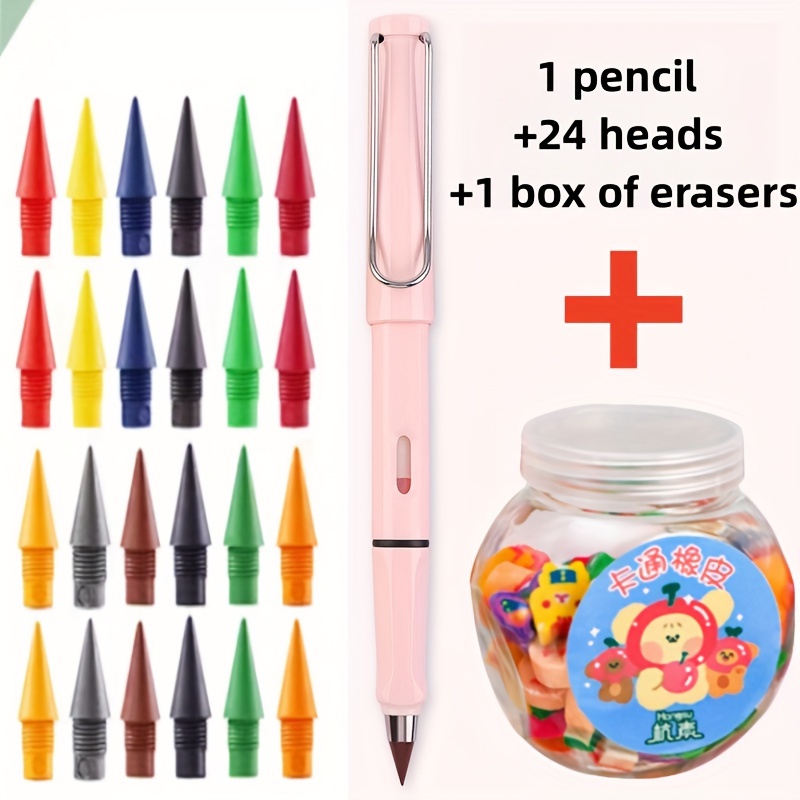 In Random Colors Candy colored Soft Pencil Holder Correction - Temu