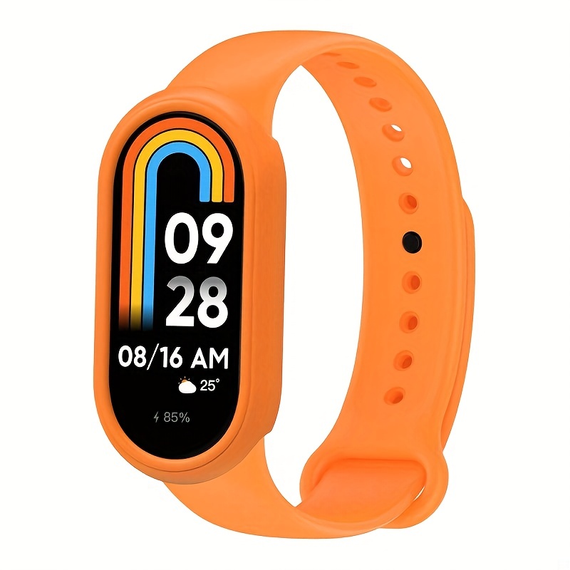 SeNool Funda Compatible con Xiaomi Mi Band 8, Carcasa Protectora con  Cristal Templado Protector de Pantalla, [Dureza 9H] Protección Carcasa  Compatible