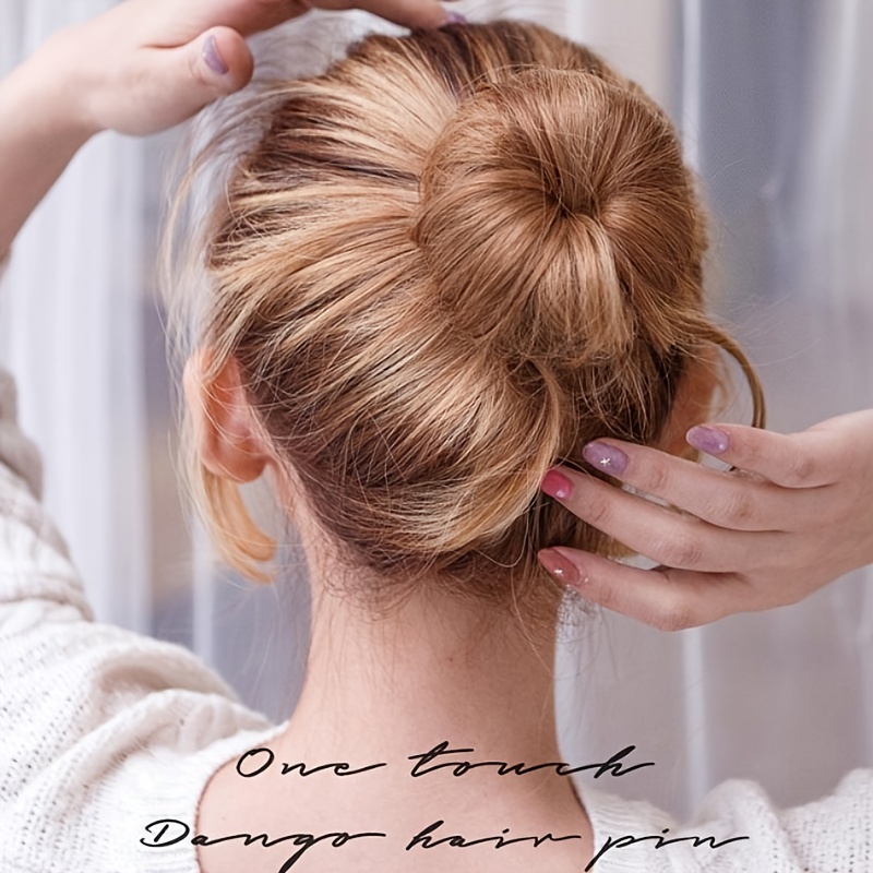 Artificial Hair Bun for Girls - Messy Hair Bun Extension Brown Hair Wig Bun  Wavy Hair Synthetic
