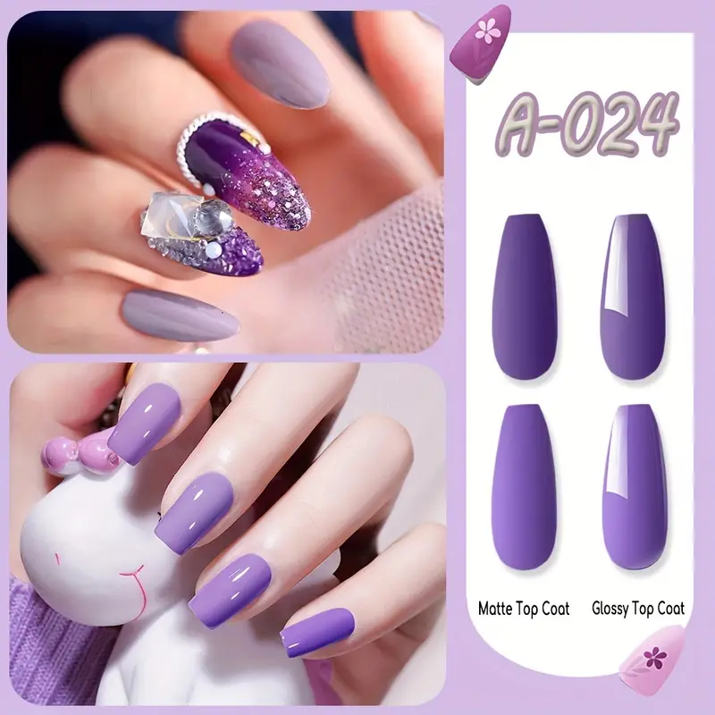 2pcs Holographic Glitter Nail Powder Silver Color Purple Color