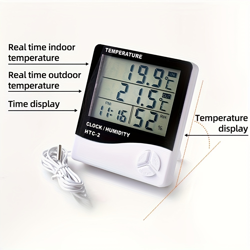 Weather Station Digital Thermometer Hygrometer Indoor Electronic