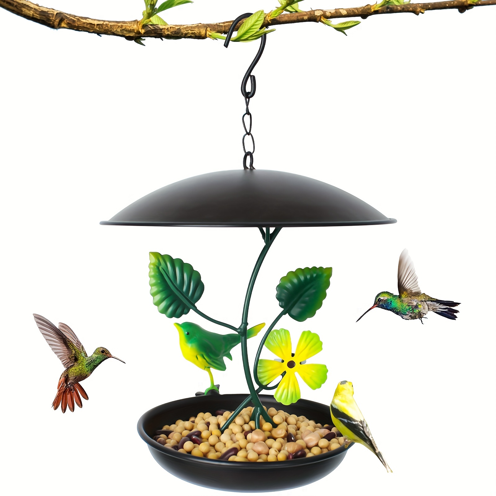 Clear Acrylic Hanging Bird Feeder Perfect For Outdoor Garden - Temu