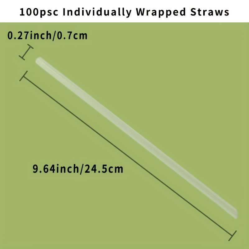 Disposable Straws Pearl Milk Tea Thick Straws Milk Tea Shop Special  Independent Packaging Individual Straws Commercial Household, Outdoor  Camping - Temu