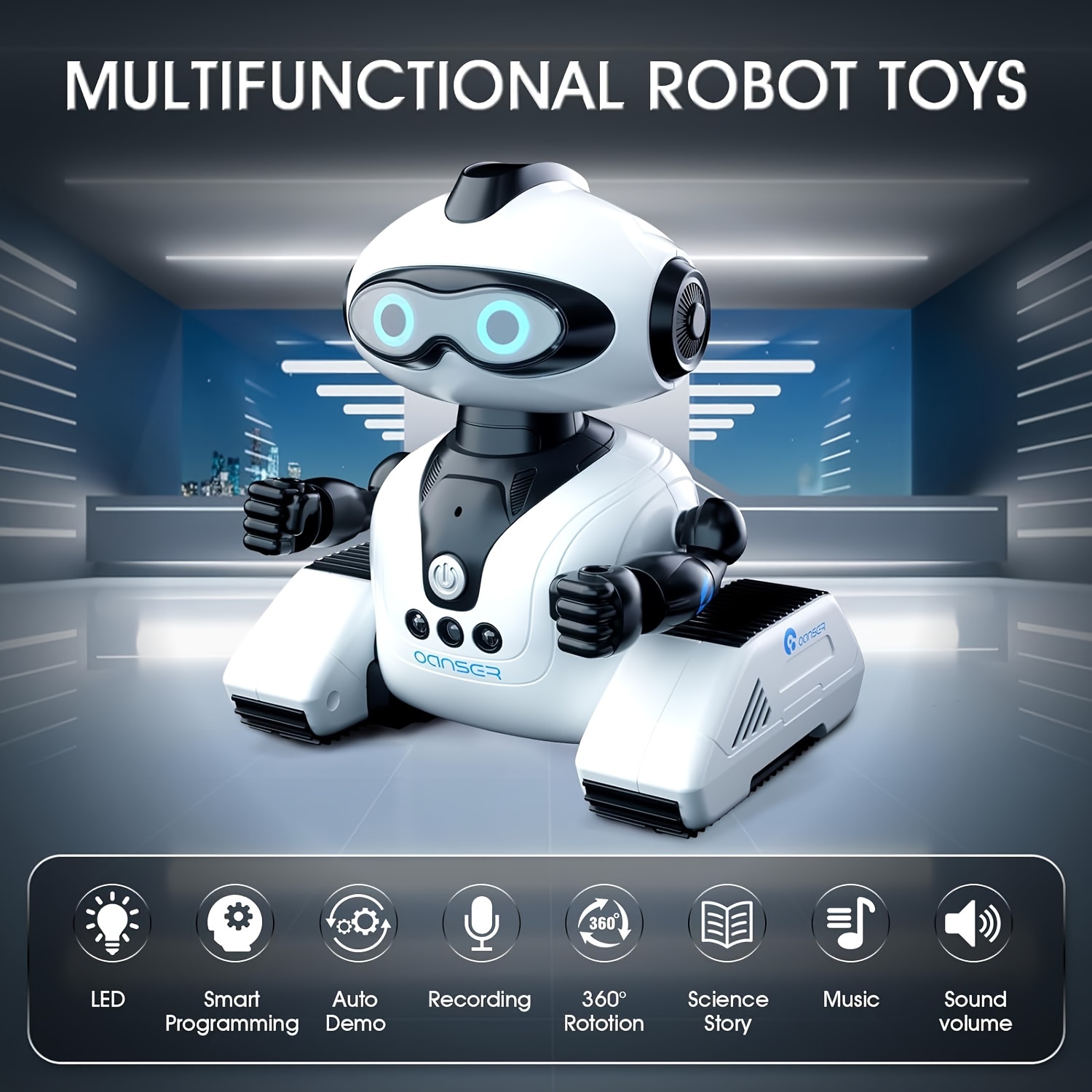 Antaprcis Robot de Contrôle à Distance pour Enfants - Robot de Danse  Intelligent avec Contrôleur Infrarouge et Yeux LED, Cadeau Jouet pour  Enfants