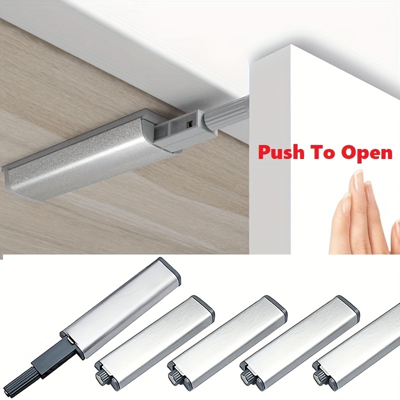 10 Pack Magnetic Push Latch Catch Push to Open Latch Pressure Touch Release  Cabinet Catch for Doors Drawers Release Latch Kitchen Drawer Push Catch