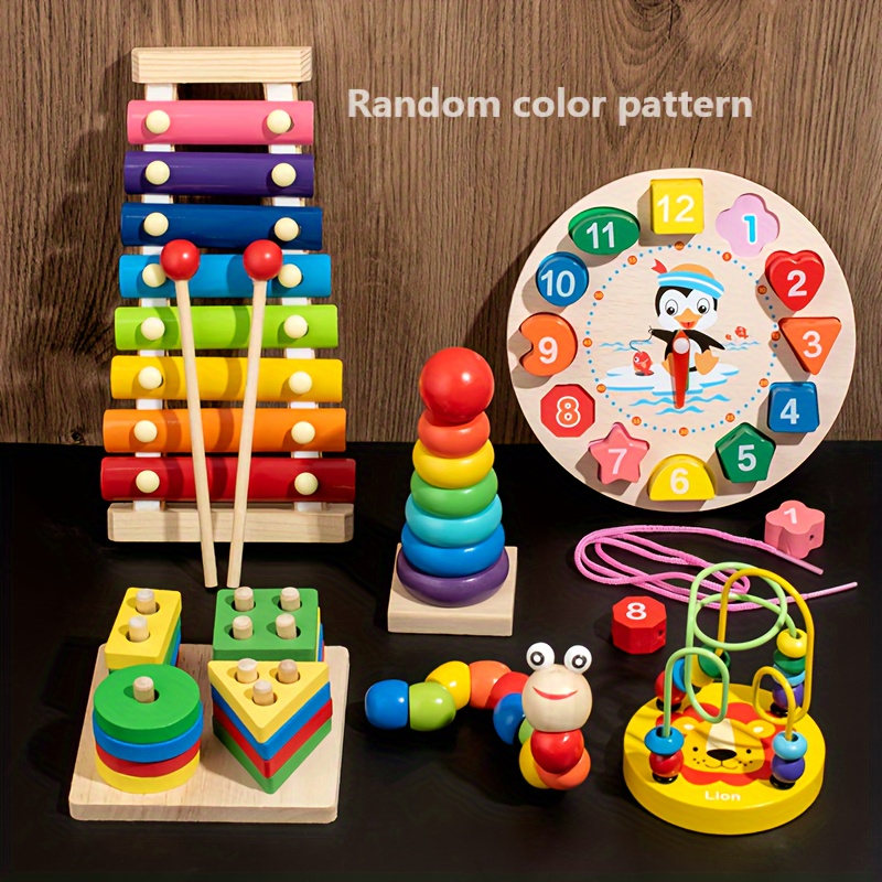 Montessori Wooden Toys Baby Games Development Montessori Toys Kids Child  Puzzle Educational Toys For Children 1 2 3 Years