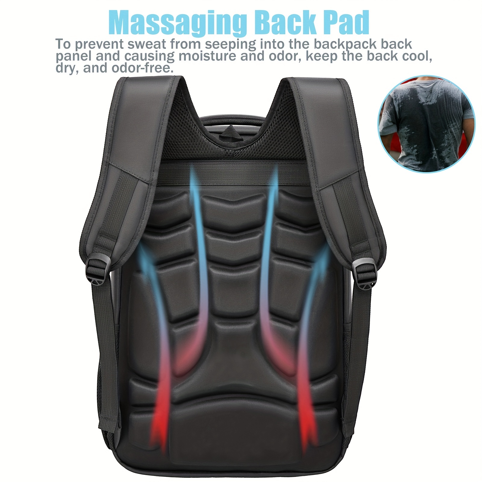 Men's backpack with back padding