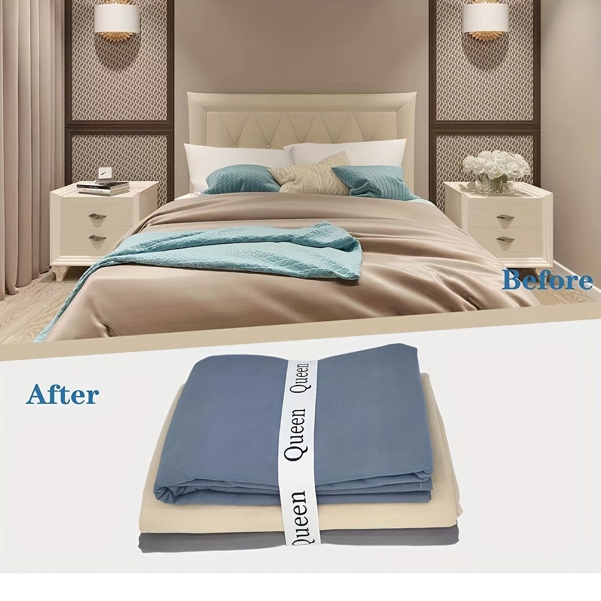Stylish Bed Sheet Fasteners Includes Duvet Cover - Temu