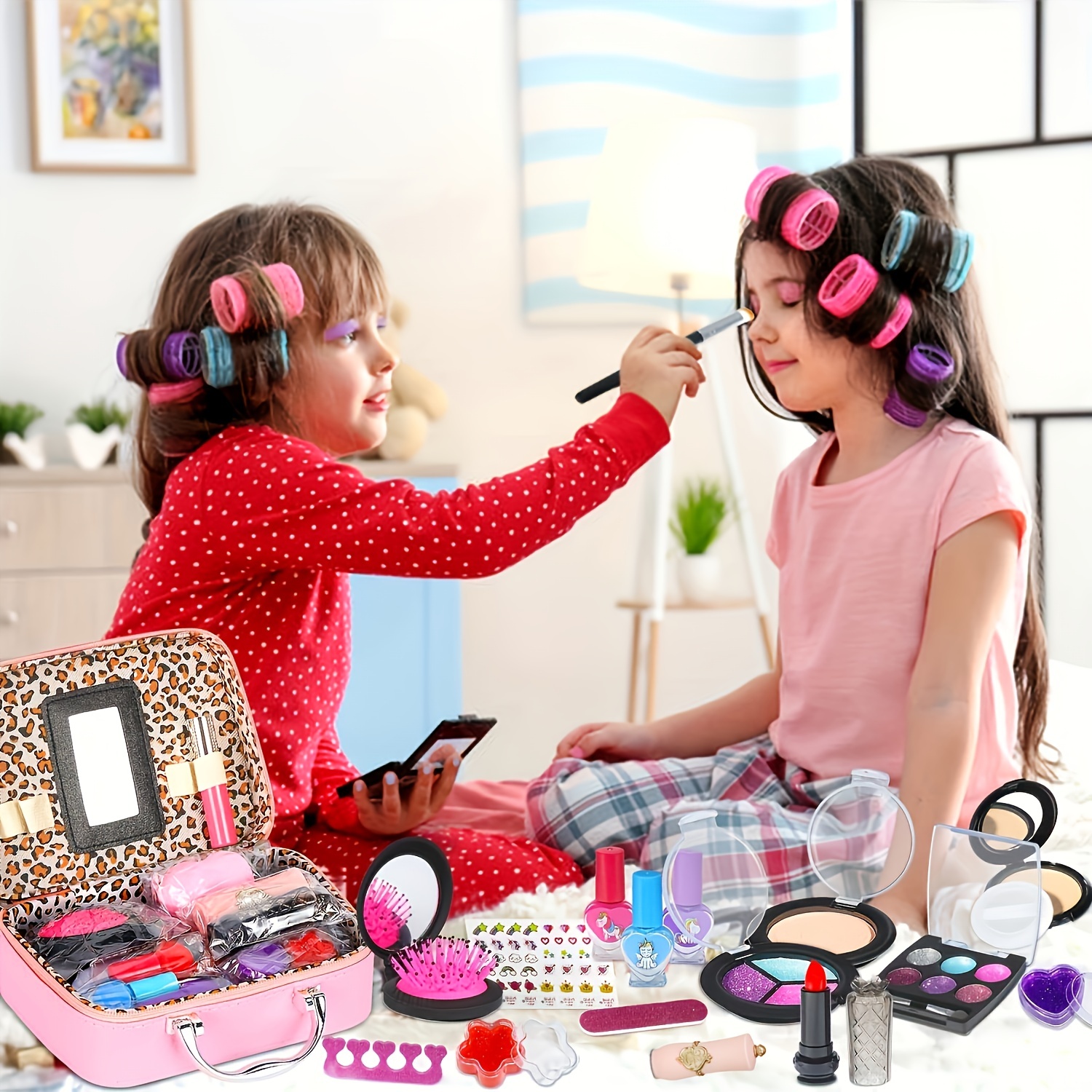 Kids Makeup Kit for Girls Toys, Real Makeup Kit for Kids, Washable Makeup  Kit Christmas Toys for Little Girls Child Pretend Play Makeup for 4 5 6 7 8  9Years Old Birthday Gifts Toys