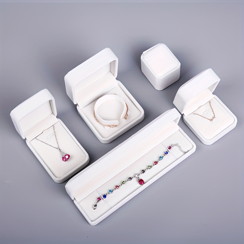 New Fashion Striped Gift Box Bracelet Necklace Jewelry - Temu