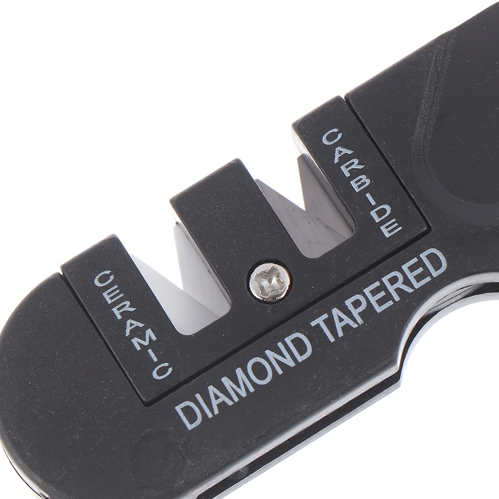 1pc Multifunctional 4-in-1 Knife Sharpener Tool, Tungsten Steel Mini  Portable Pocket Knife Sharpener For Outdoor Use