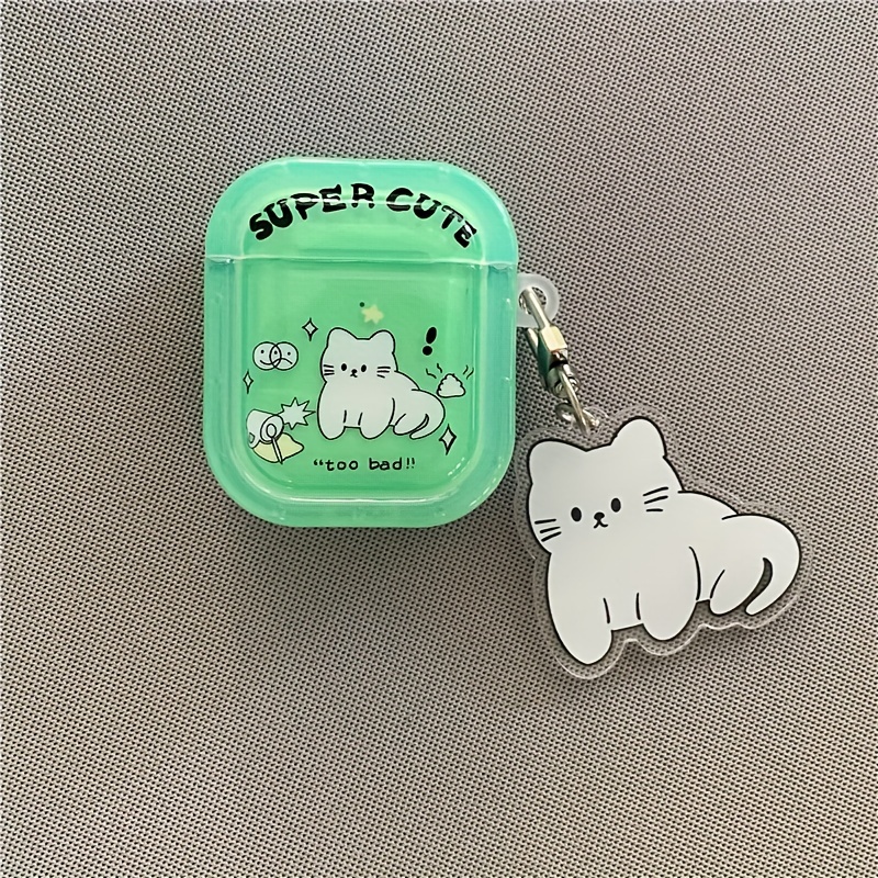 Cute Cat Printed Earphone Protective Case, Silicone Earphone Case For  1/2/3, Pro 1/2/3 - Temu Austria