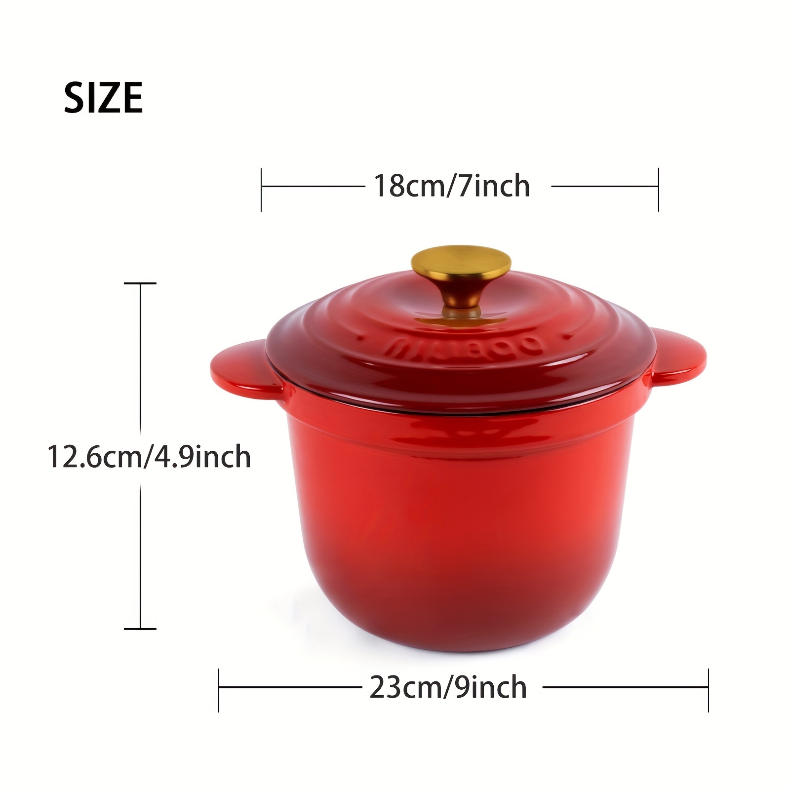 Enamel Coating Cast Iron Cooking Pot with Enamel Lid - China Cookware and  Kitchenware price