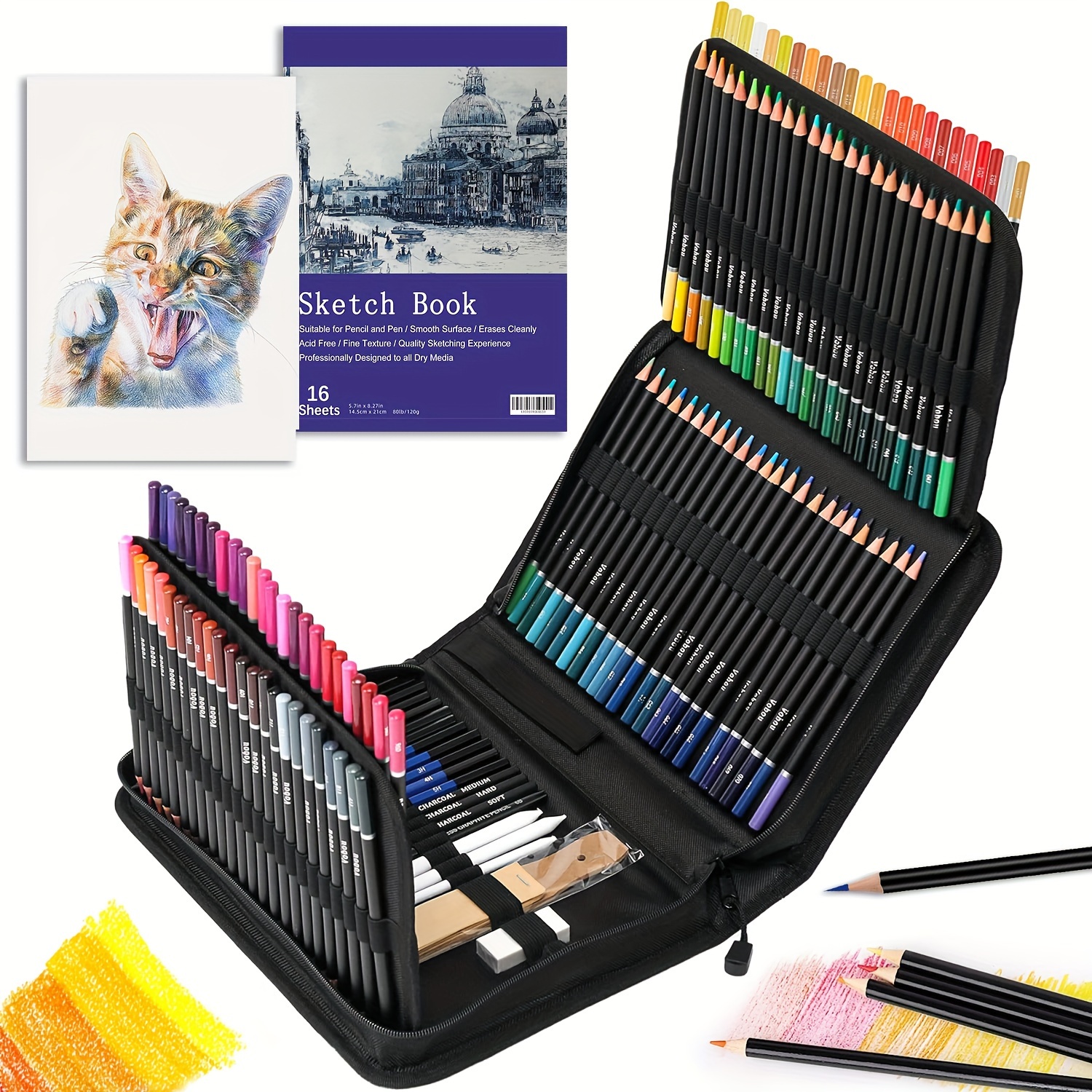 Sketch Pencils Kit Drawing Art Supplies charcoal Pencil - Temu