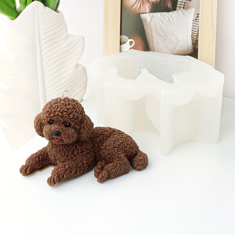 Teddy Puppy Candle Silicone Mold Puppy shaped Aromatherapy - Temu