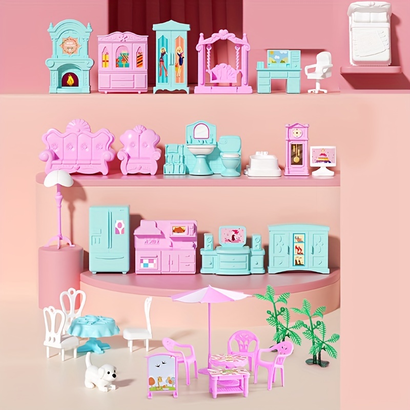 Doll Set Contains 11 Rooms And Furniture Accessories. Children's Doll House  Toy House Diy Pretend Games To Build Assembled Toys, Suitable For Birthday  Gifts Of Girls Aged 5, 6, 7, 8 And 9. - Temu
