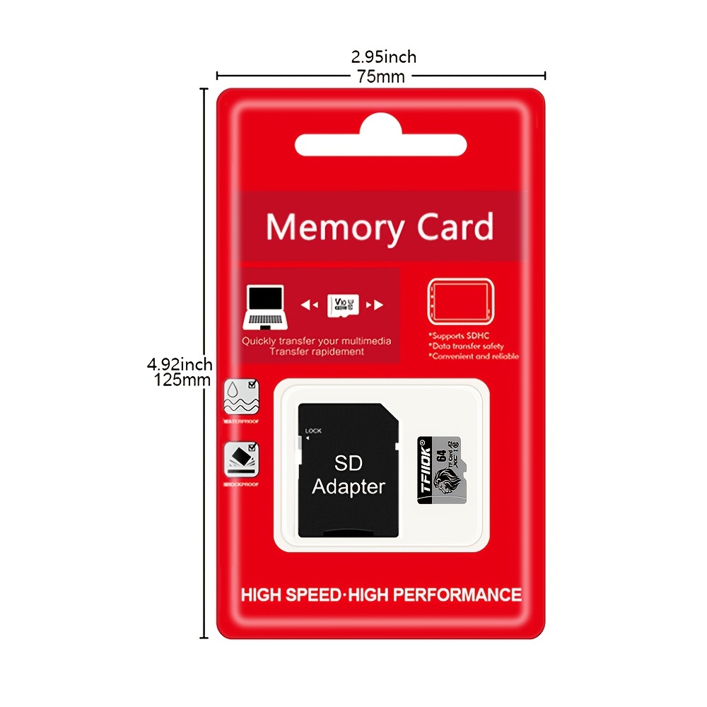 Carte mémoire TF rapide carte mémoire SD de 64 Go 128 Go - Chine