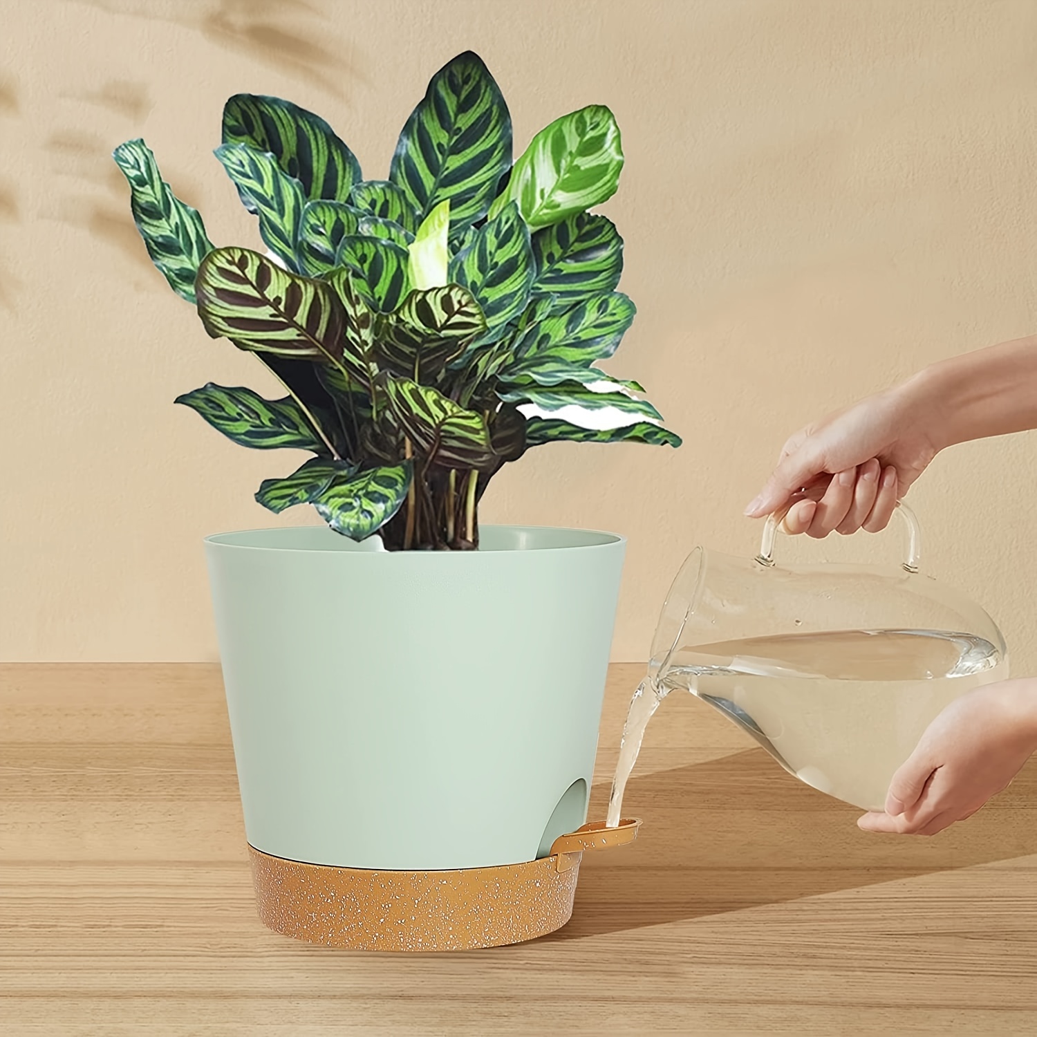 Plante + Pot Plastique Vert Mix J-line