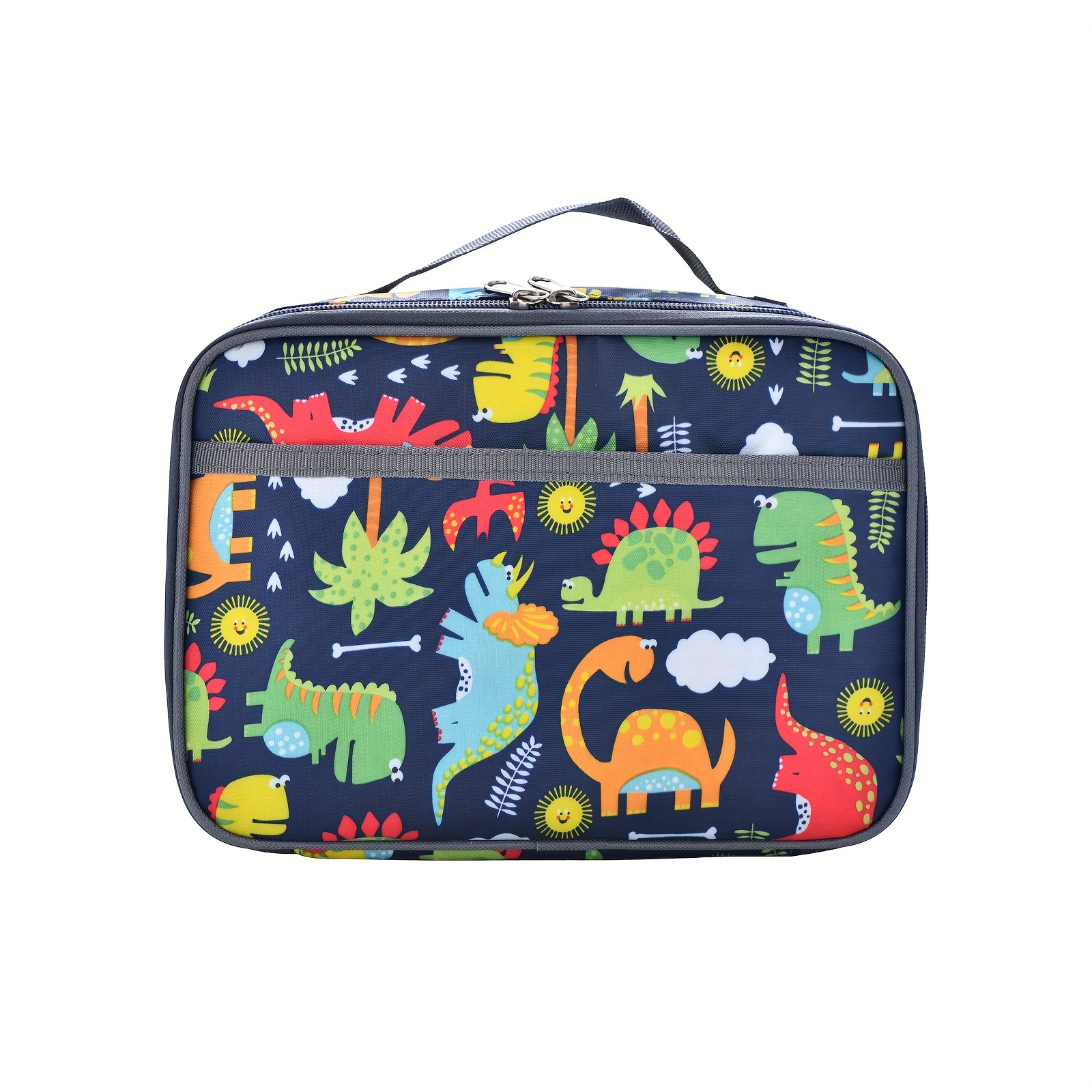 Small Dinosaur Printed Lunch Bag For Boys/girls Children, Thermal Insulated Lunch  Bag, Reusable Lunch Box For Kids' Back-to-school, Travel, Picnic And Beach  Food Packing
