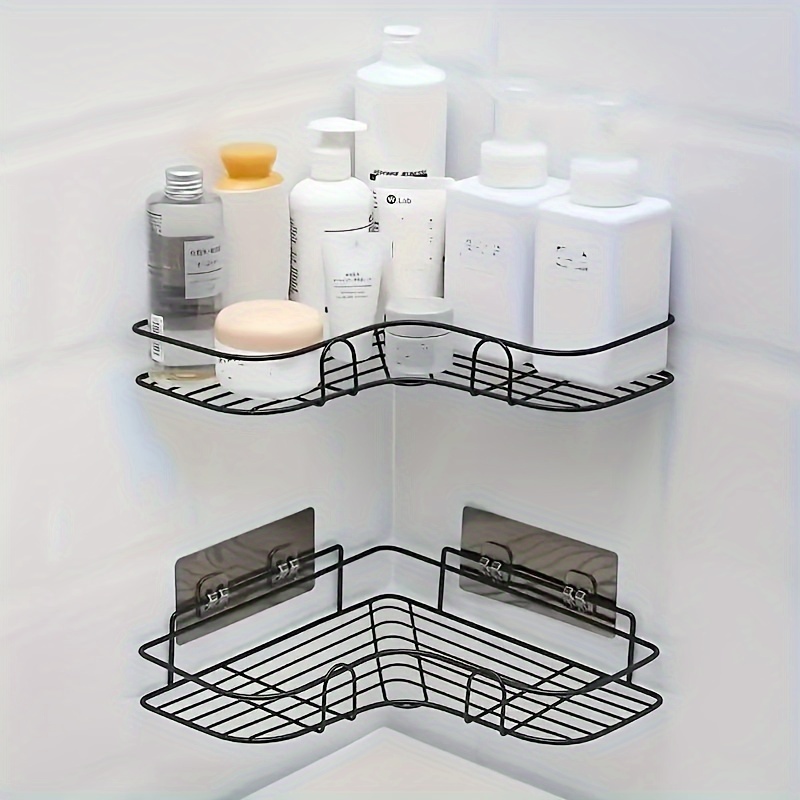 Bathroom Storage Rack Bathroom Punch Corner Frame Shower - Temu