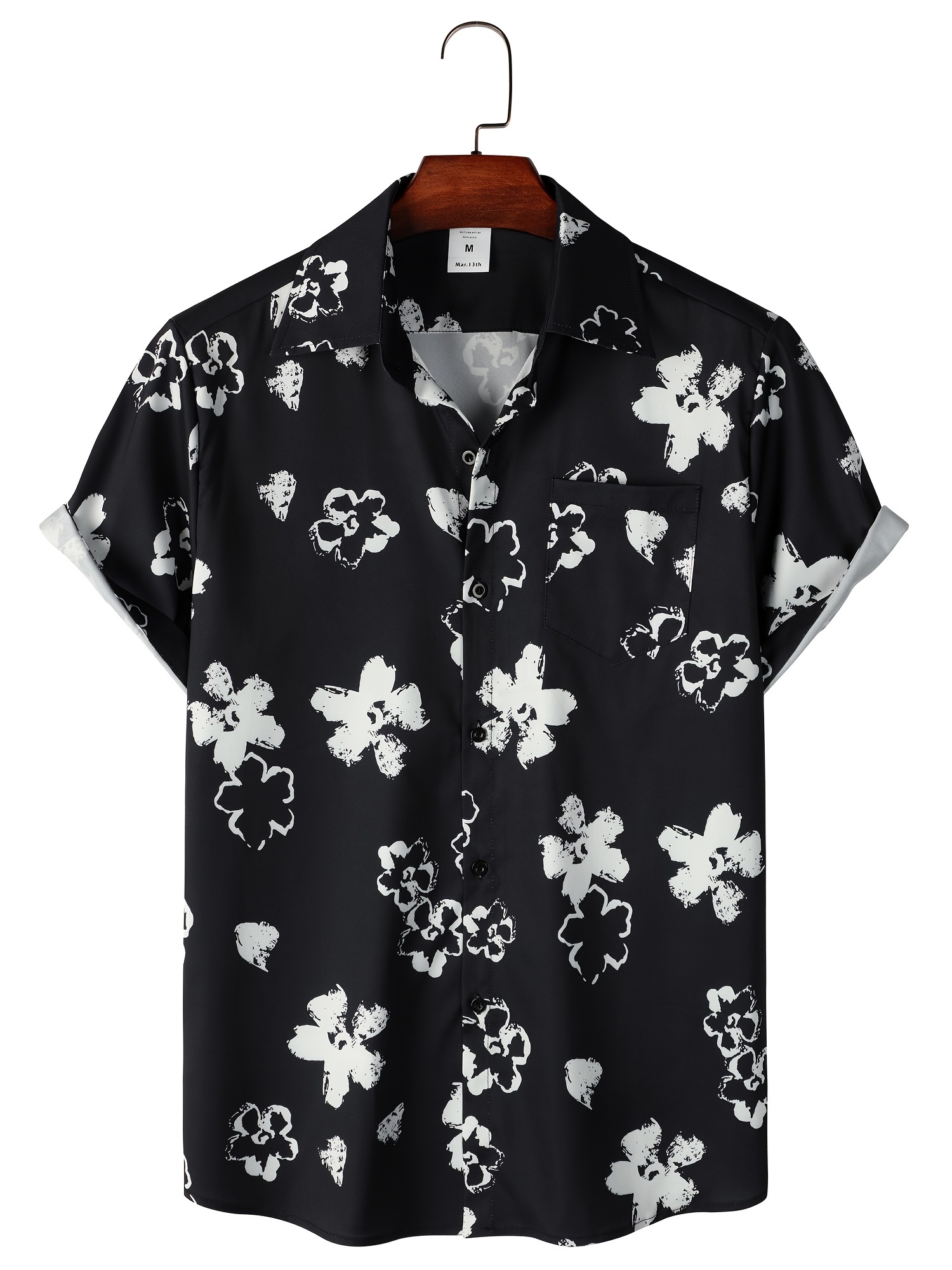 NQyIOS Floral Shirts for Men Print Button Down Shirt Horizontal Stretch  Aloha Shirt for Guys Very Loud Shortsleeve Unisex Maori Wedding Print  Fishing Shirt Gym Tops Black : : Fashion