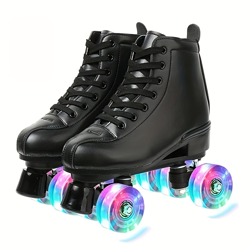 Boys Girls Retractable Roller Skates Shoes Trendy Lace - Temu