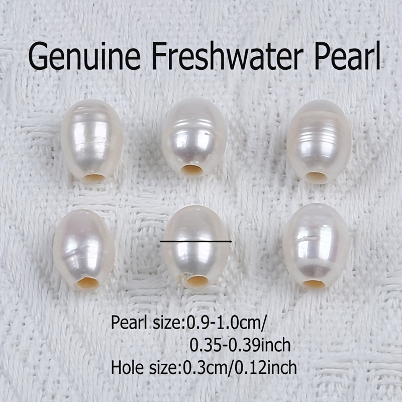 5pcs Natural Freshwater Pearl Large Hole Beads