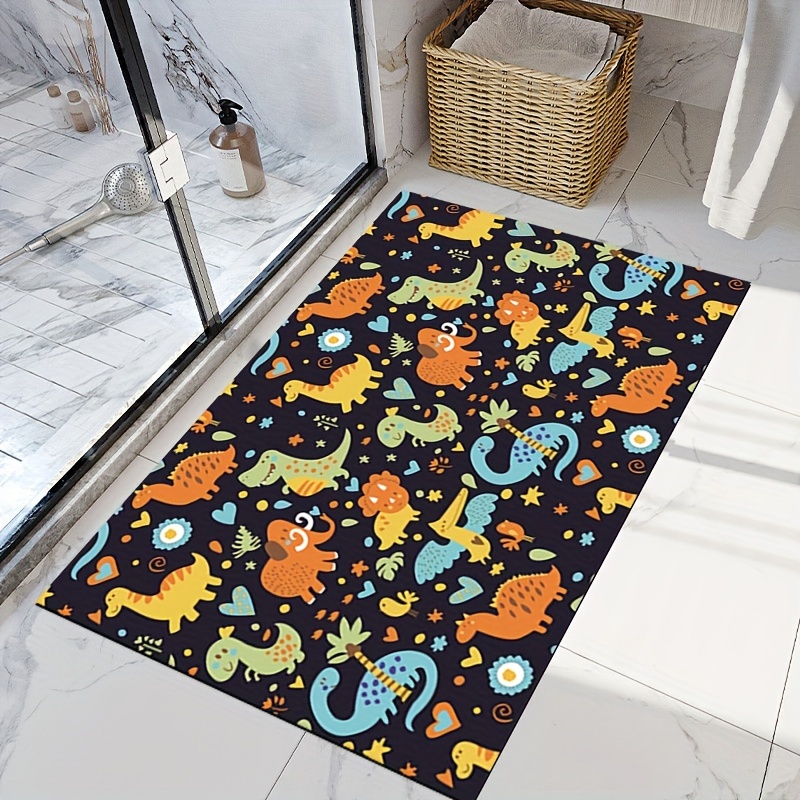 Crystal Velvet Bathroom Mat, Floor Carpet, Quick-drying Super