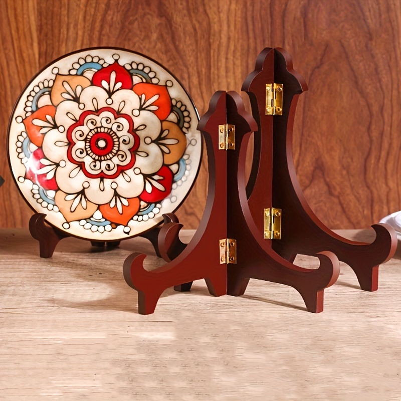 picture stand easel Plate Easel Plate Holder Display Stand Wooden Display