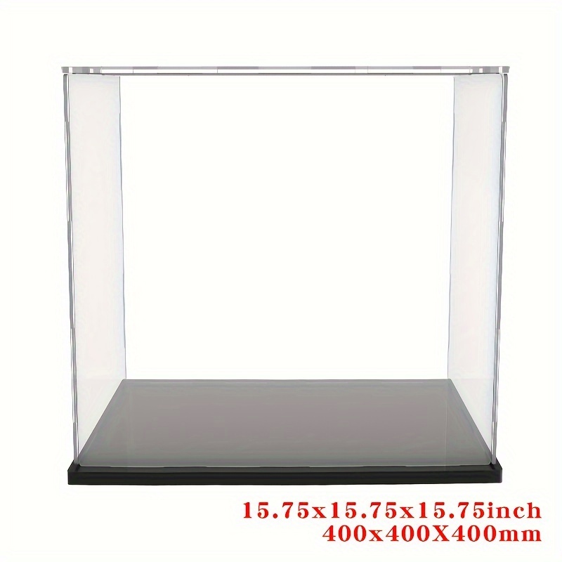 Vitrine transparente en acrylique pour figurines POP,boîte ennemi,boîte de  rangement pour jouets,présentoir- 20x20cm-height 30cm[A]