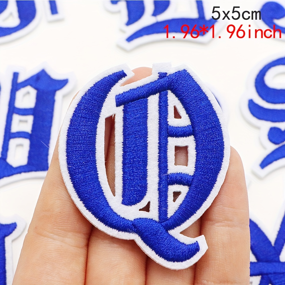 4 Pieces 2 Embroidered Letters Patches, Iron on Embroidered Letters  Patches, Sew on Letters Patches, Letters Applique, DHL Express Shipping 