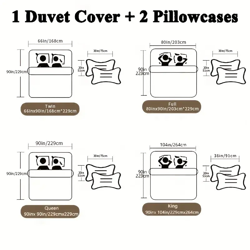3pcs color block printed bedding set 1pc duvet cover 2pcs pillowcase without pillow core details 2