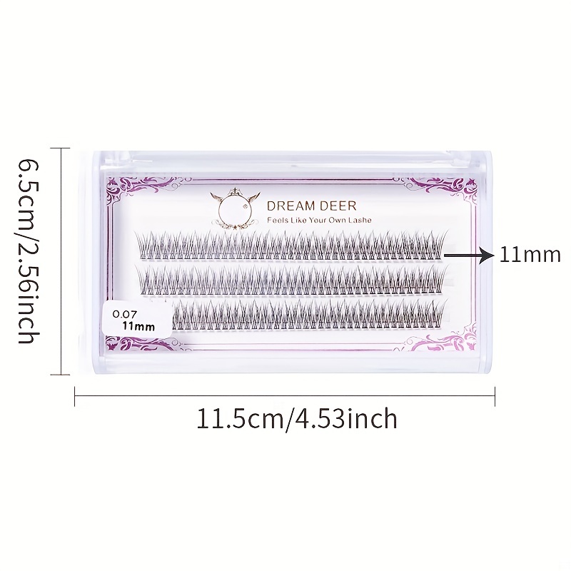 Fairy Natural Individual Lashes 123pcs C Curl Eyelash Cluster Lashes