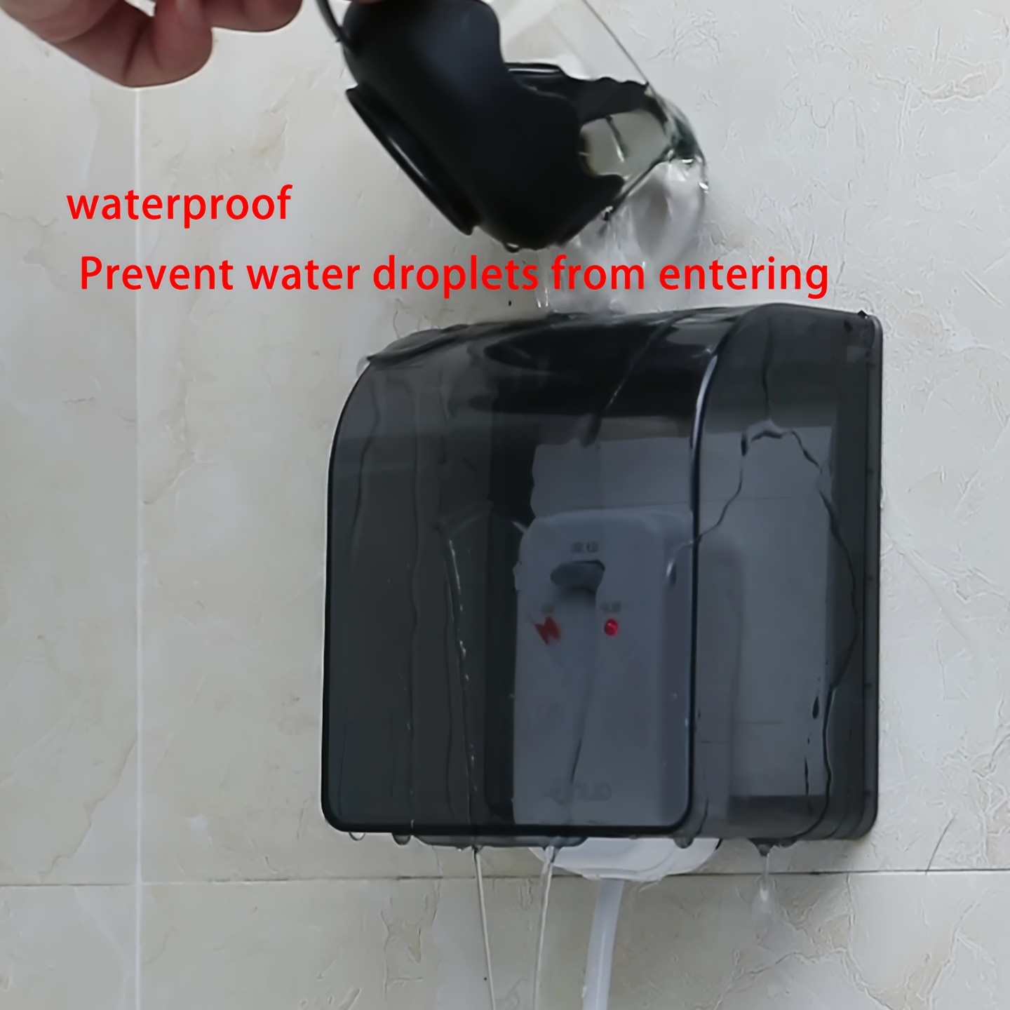 Wandschalter-Steckdose Wasserdichte Abdeckung Spritzwassergeschützte Box 2