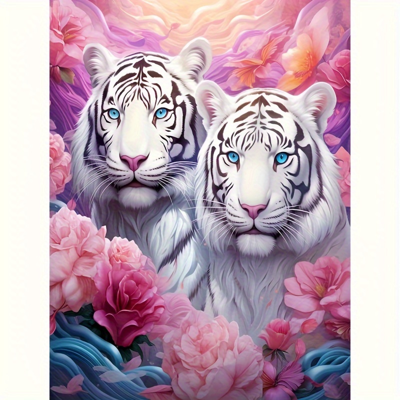 Buy 400 magic Tiger Small and Easy DIY 5d Diamond Painting Kits for Kids  with Frame for Beginner Diamond Art Mosaic 6X6 inches Online at  desertcartEcuador