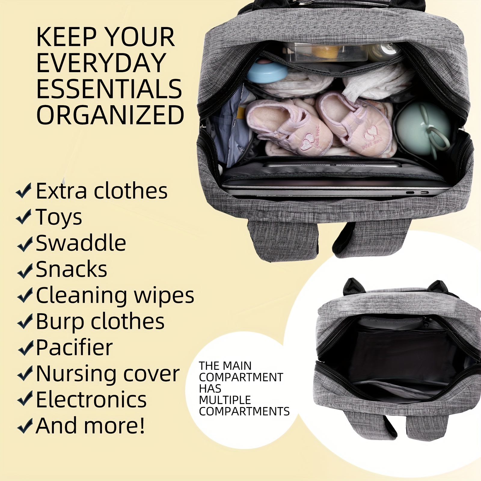 Diaper Bag Essentials (and how to organize them!) for Moms of Toddlers