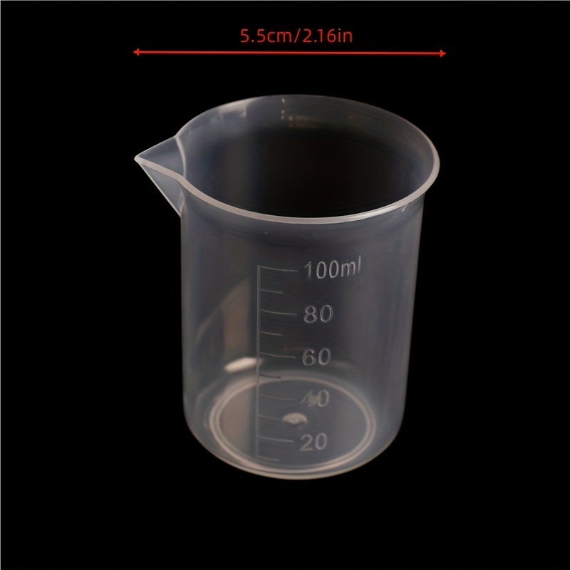 10pcs, Measuring Cup, Plastic Liquid Measuring Cups, Clear 60ml/2oz  Graduated Measuring Cup For Accurate Laboratory Measurements, Multifunction  Measur