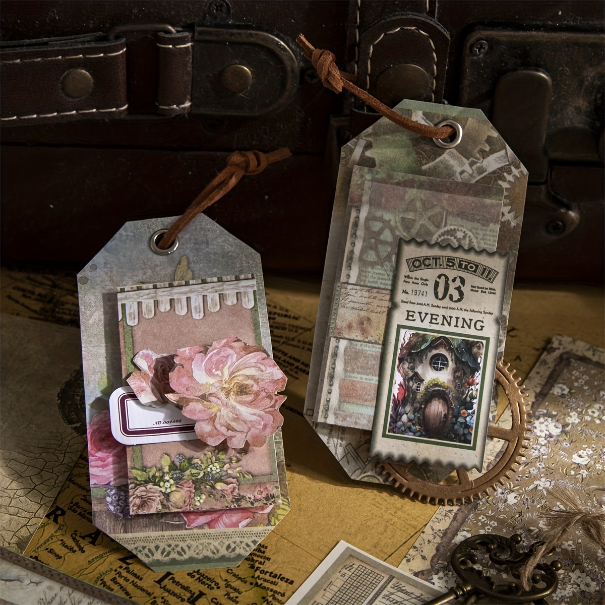 30pcs Retro Journal Decorative Base Layer Paper Pack