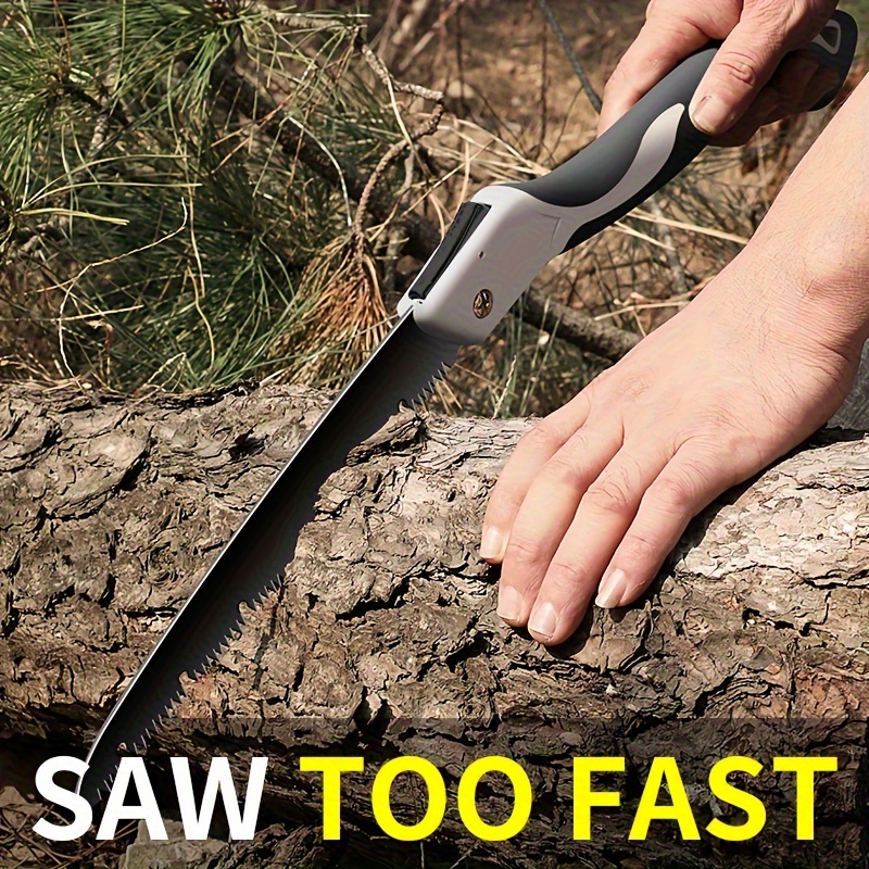 1pc folding saw multi functional gardening tool with ergonomic handle for tree trimming camping gardening hunting and wood cutting