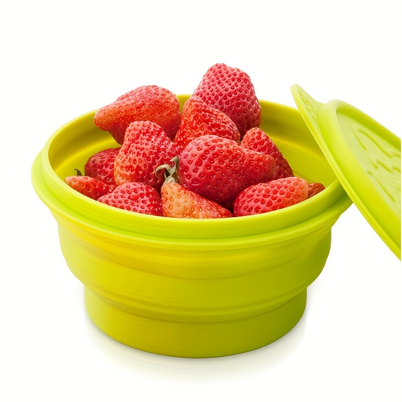 Portable Silicone Folding Bowl - Heat Resistant, Reusable