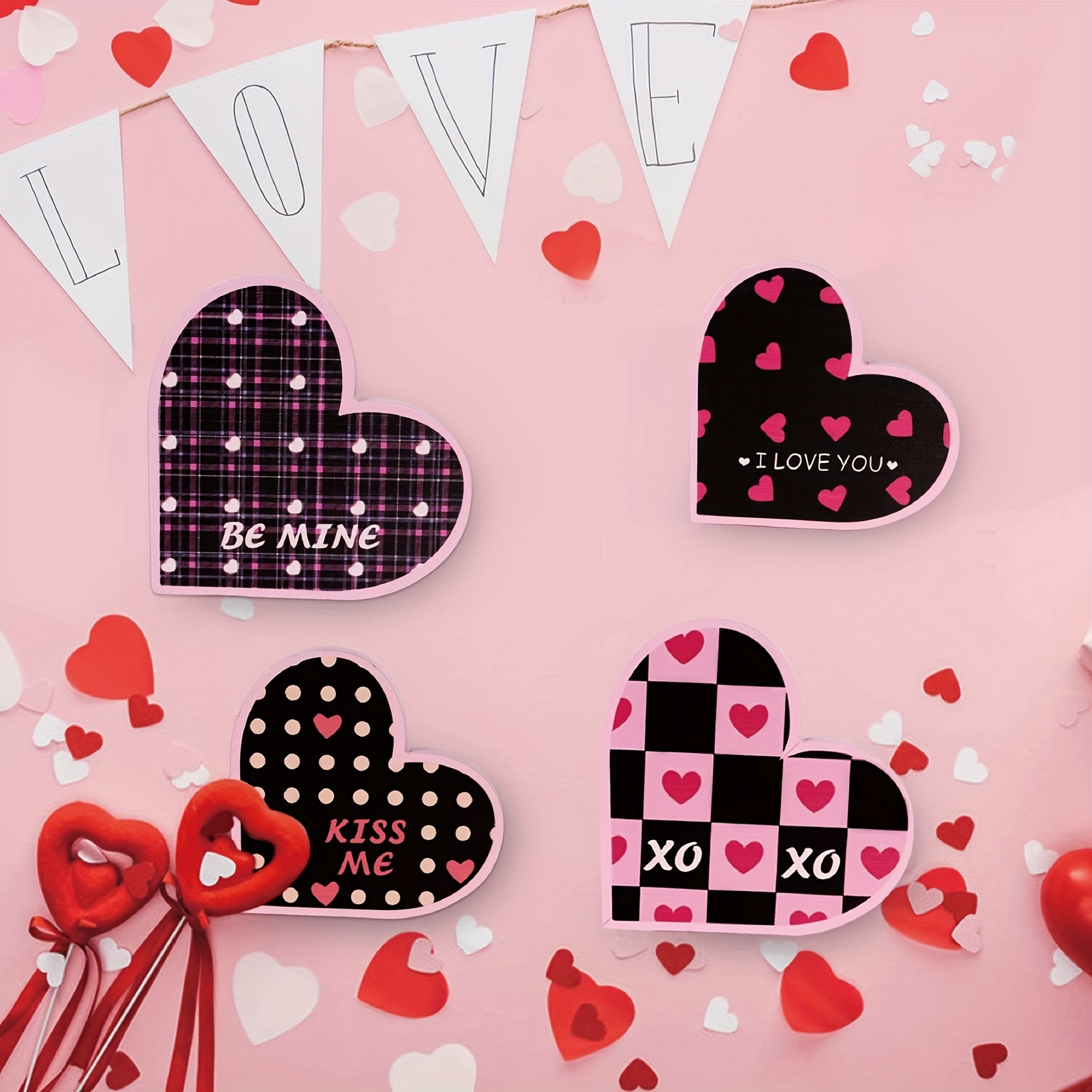 Love Heart Decoration Valentines Day Girls Gift - Temu