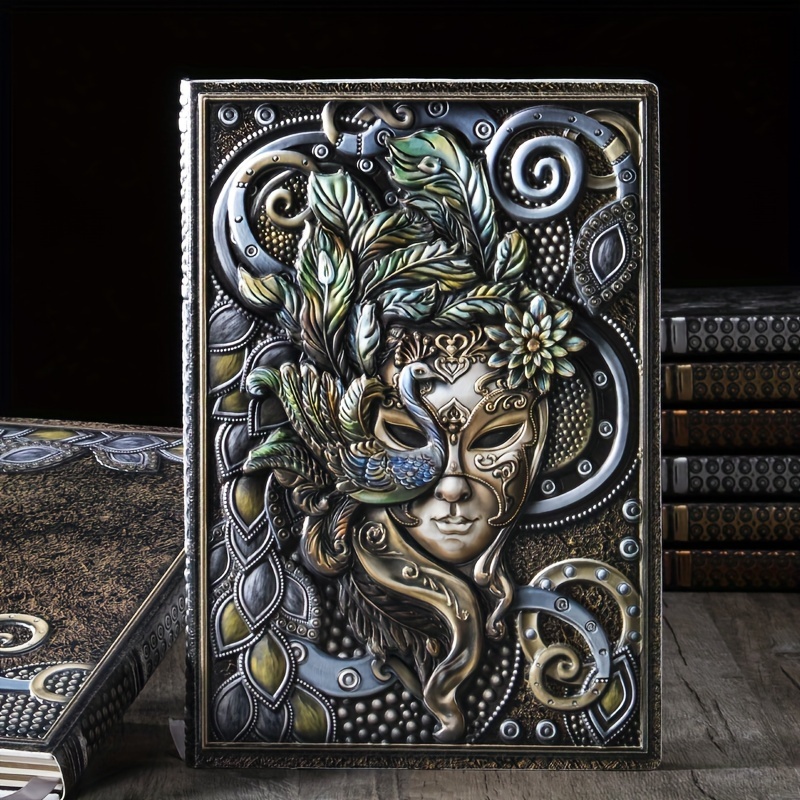 New Item: A5 Embossed Diary Featuring A Peacock Girl, Perfect For Travel Plans, School, And Office Notes